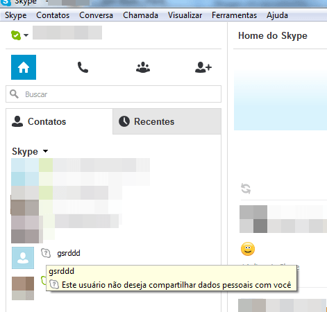 Como saber se alguém te excluiu do Skype